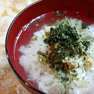 料亭の味！なめろうのつみれ仕立てお茶づけ